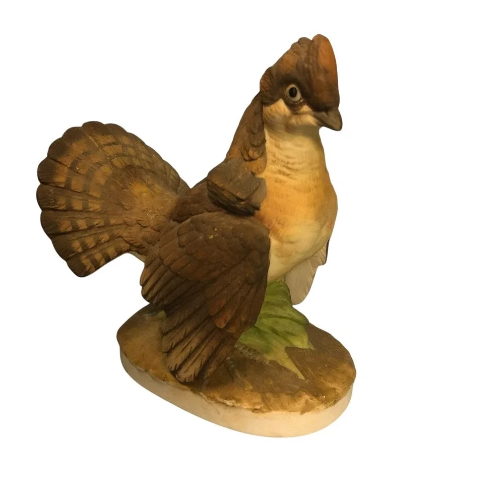 Lefton China KW 301 Ruffed Grouse Bird Figurine Hand‎ Painted Japan